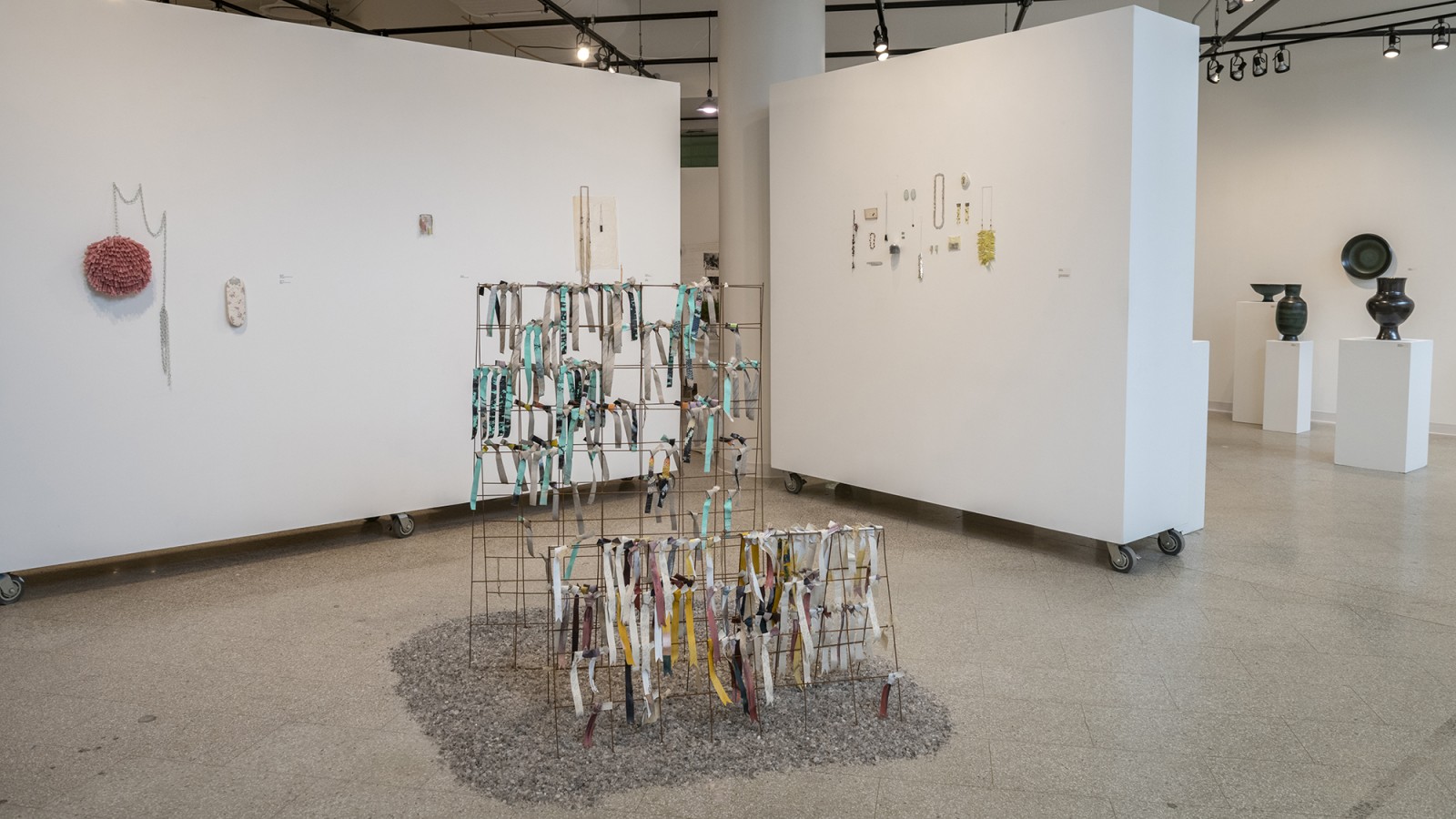 A display of metals and jewelry design.