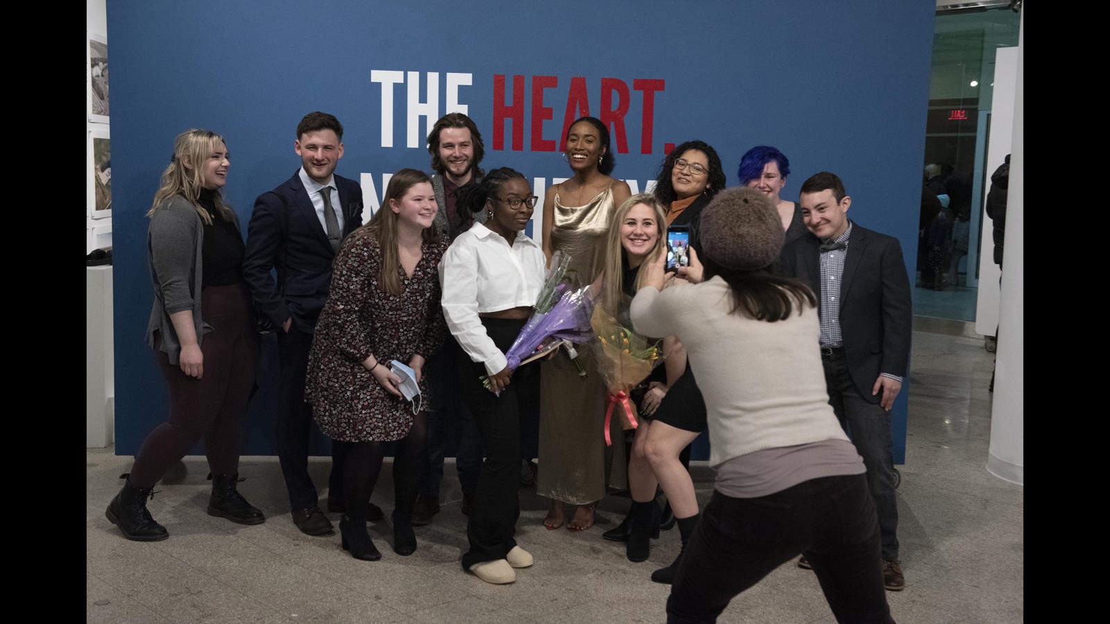 Photojournalism seniors pose for a group photo.