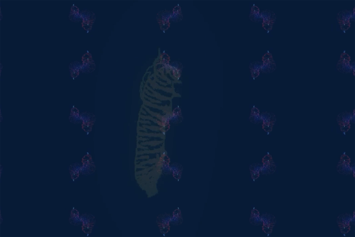 An animated caterpillar.