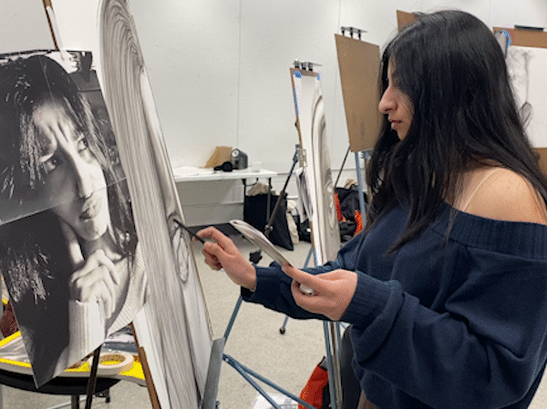A GIF of images in the drawing studios.