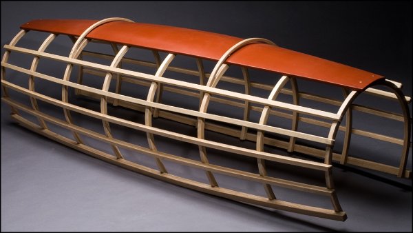 Furniture with exposed lattice structure