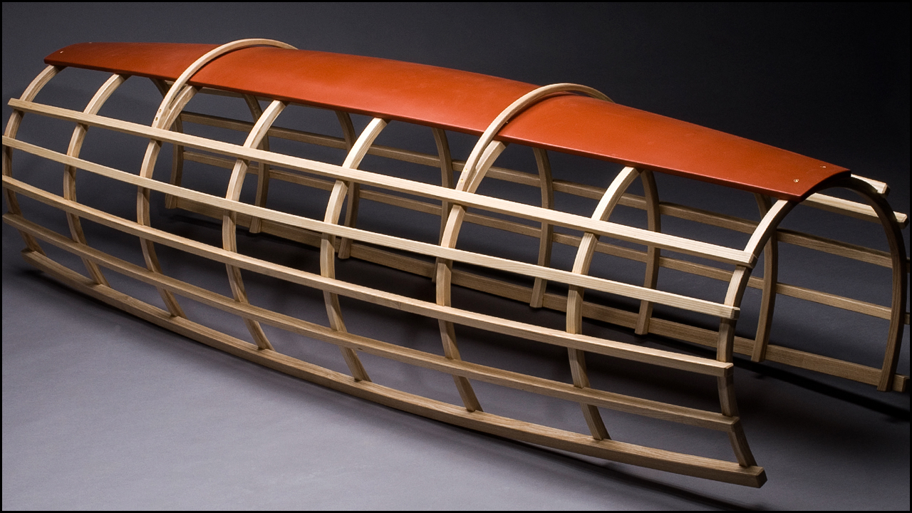 Furniture with exposed lattice structure