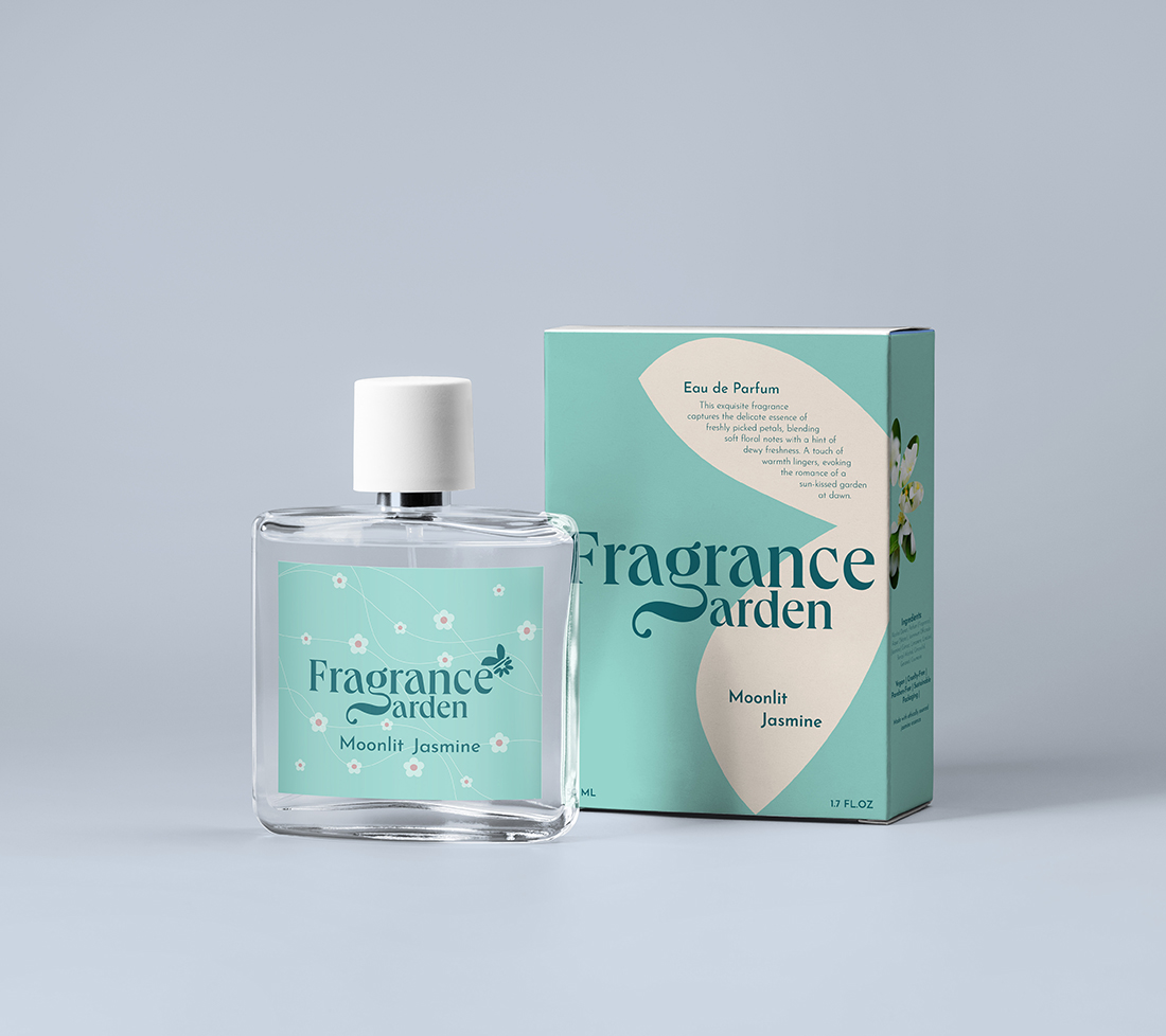Packaging design for a new fragrance brand.