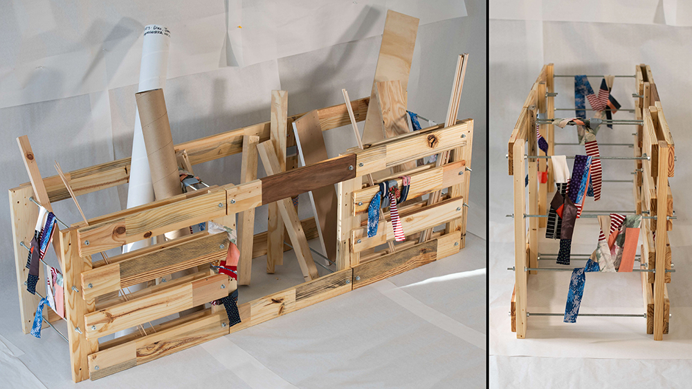 Pallet that convert into a storage solution.