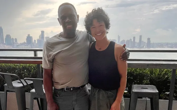 Ellen Tani and Charles Gaines together. 