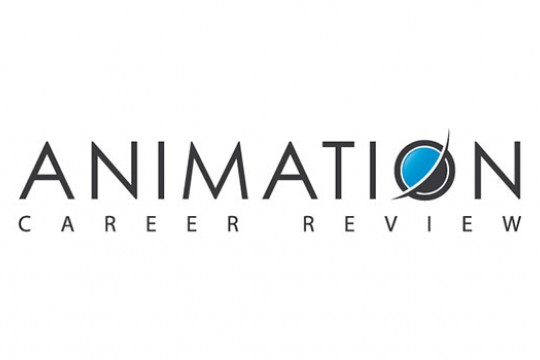 Black text saying "Animation Career Review".