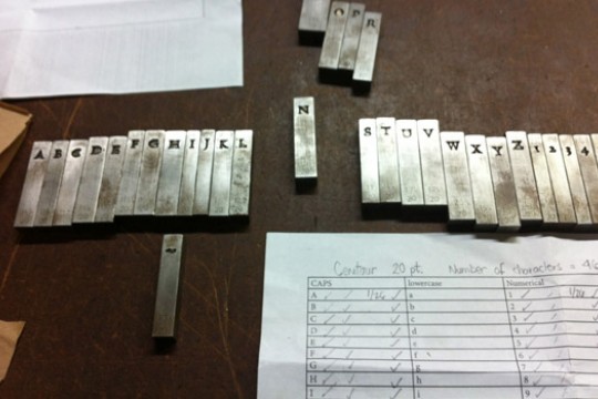 Picture of letter presses