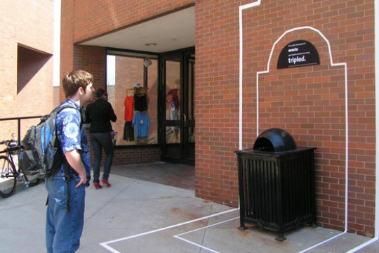 Person looking at display