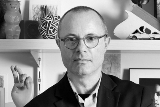 Professor posing for camera