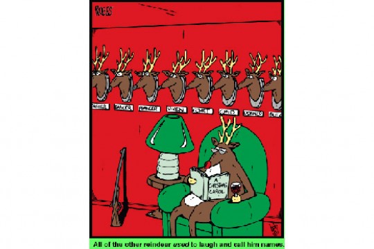 Cartoon of Reindeer 