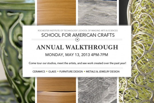 Poster for "School for American Crafts: Annual Walkthrough"