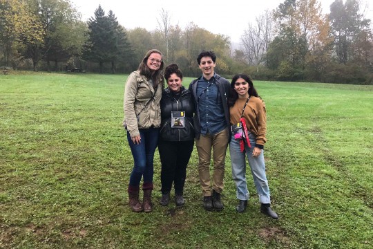 Photo students and alumni at the Eddie Adams workshop
