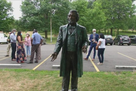 statue of Frederick Douglass.