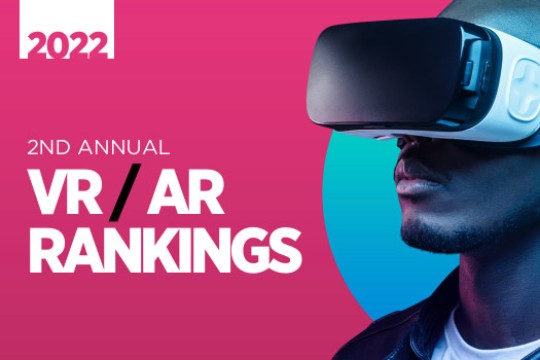 graphic reads second annual VR AR rankings.