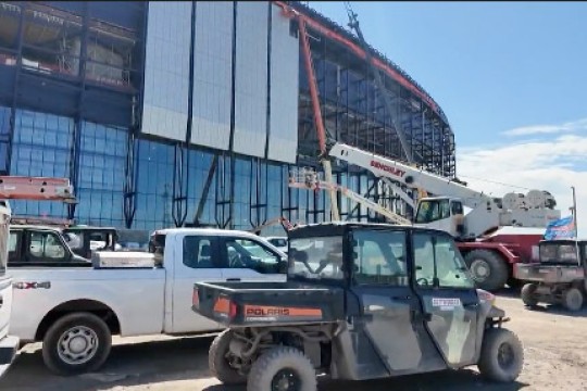 construction takes place at highmark stadium