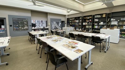 A wide view of the interior design main studio.