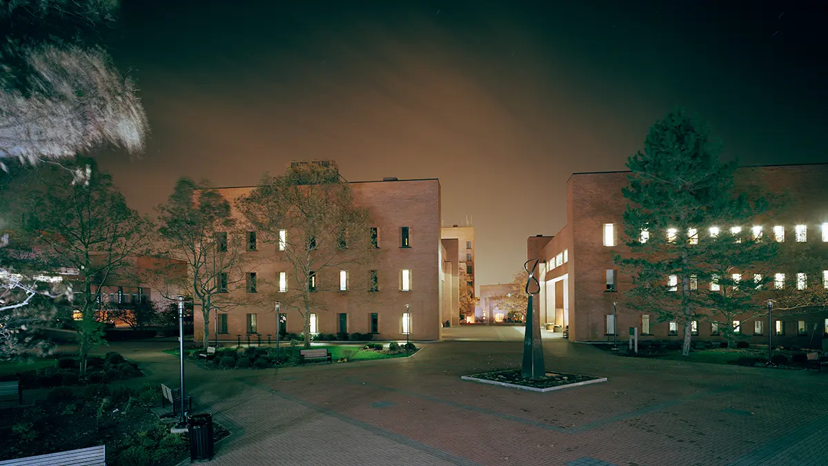 RIT Campus - Rochester, N.Y. lit up at night