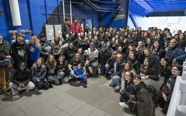 Big Shot group photo in the tunnel of Highmark Stadium.
