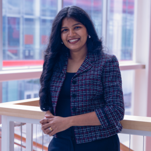 Dhanalakshmi with a professional shot at the SHED