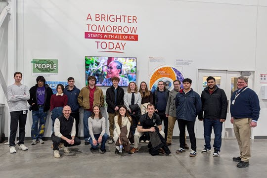 Group photo as ASCM Visits Cooper Vision Henrietta