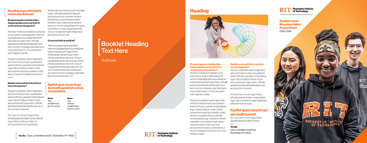 Example bifold brochure