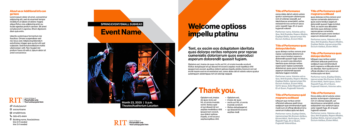 Event Program Bifold 1