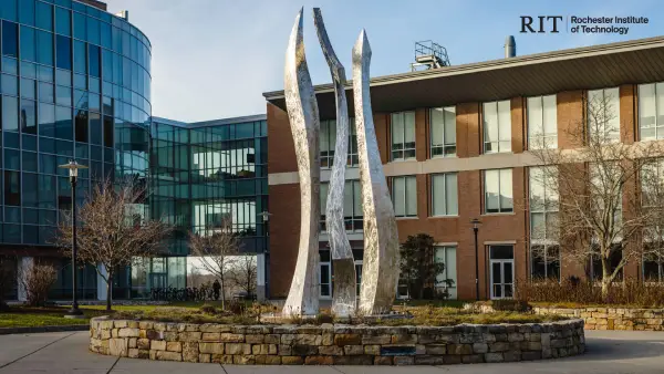 Tall statue in the quad
