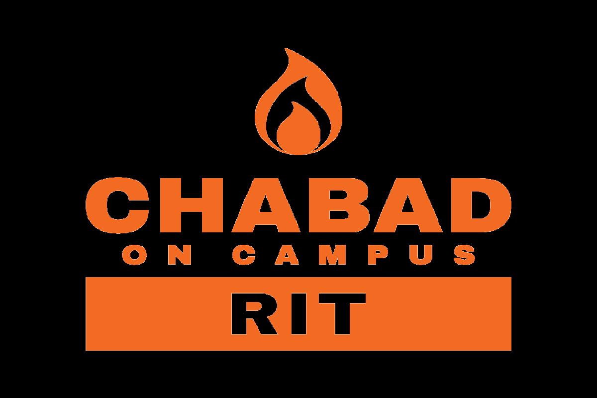 Chabad on Campus at RIT logo featuring an orange flame icon above the organization name.