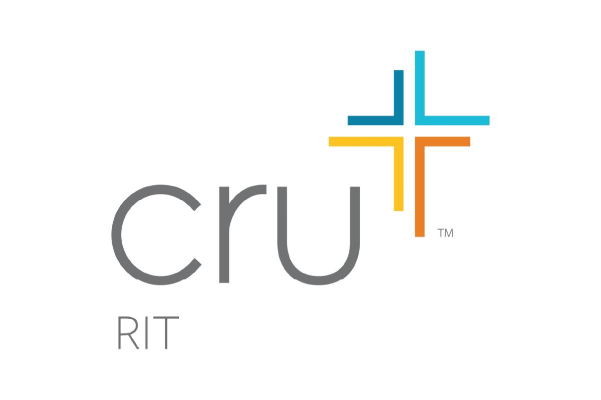Cru at RIT logo featuring the Cru name and multicolored cross symbol.