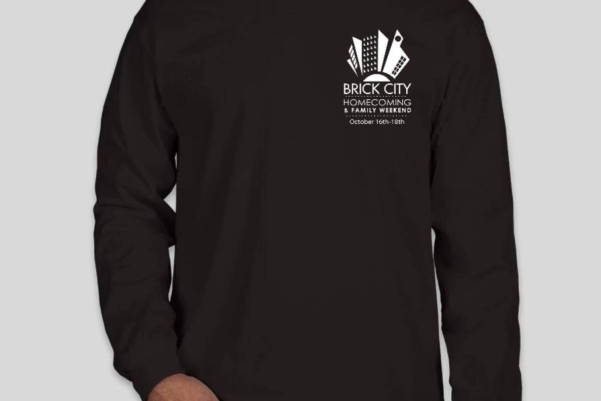 brick city weekend front design tshirt