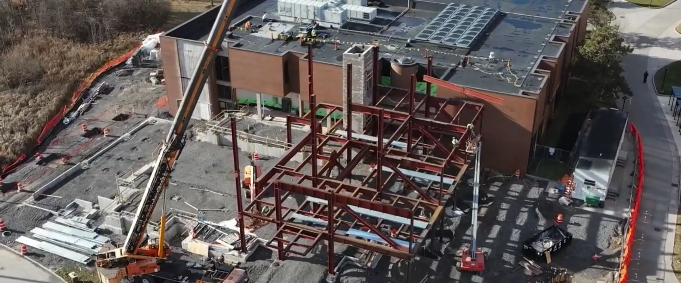 Building progress of the Saunders expansion