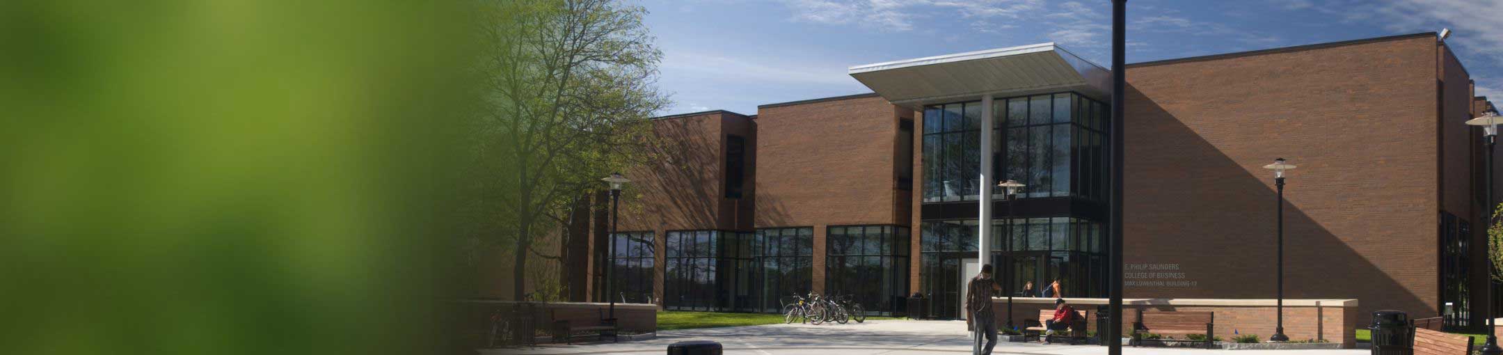 Exterior of Saunders College of Business