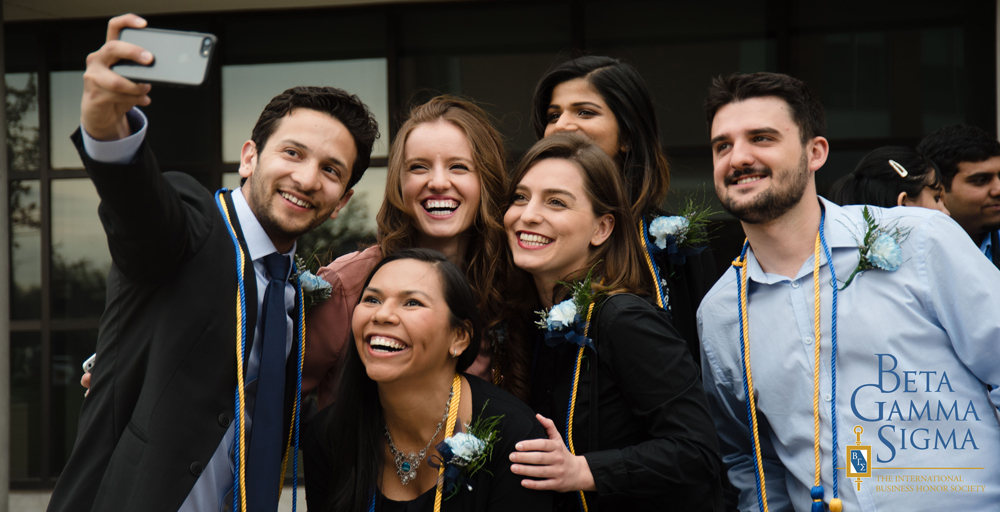 Beta Gamma Sigma Members Selfie