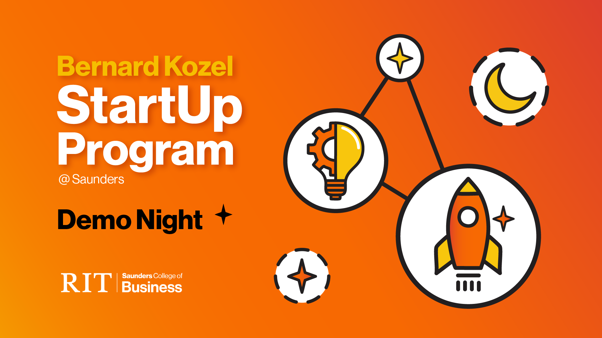 Kozel StartUp Program @Saunders - Demo Night banner graphic