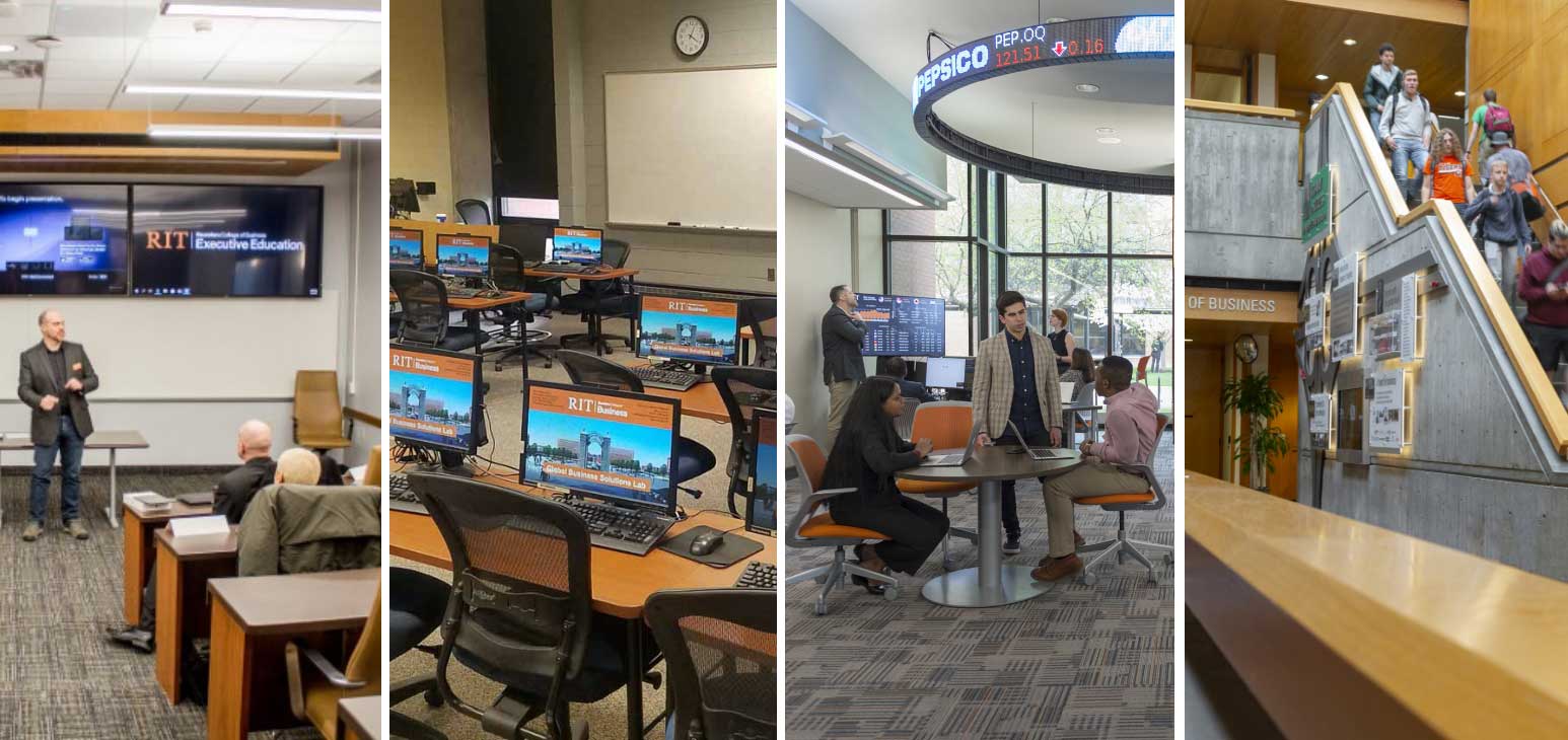 Collage of Saunders labs and facilities