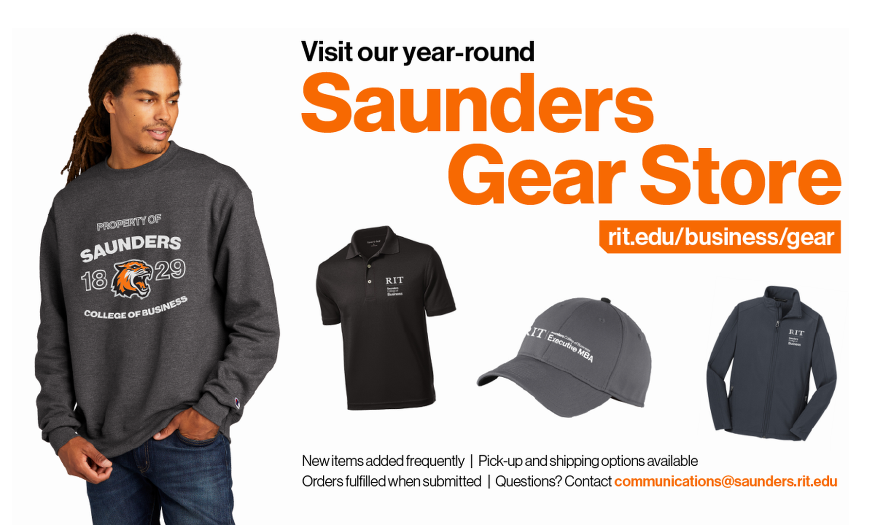 Saunders Gear store advertisement