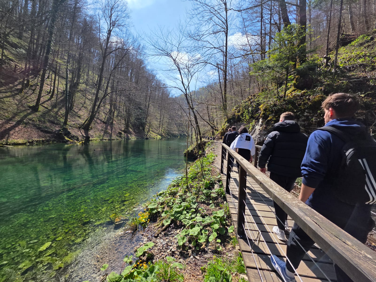 Students on hike