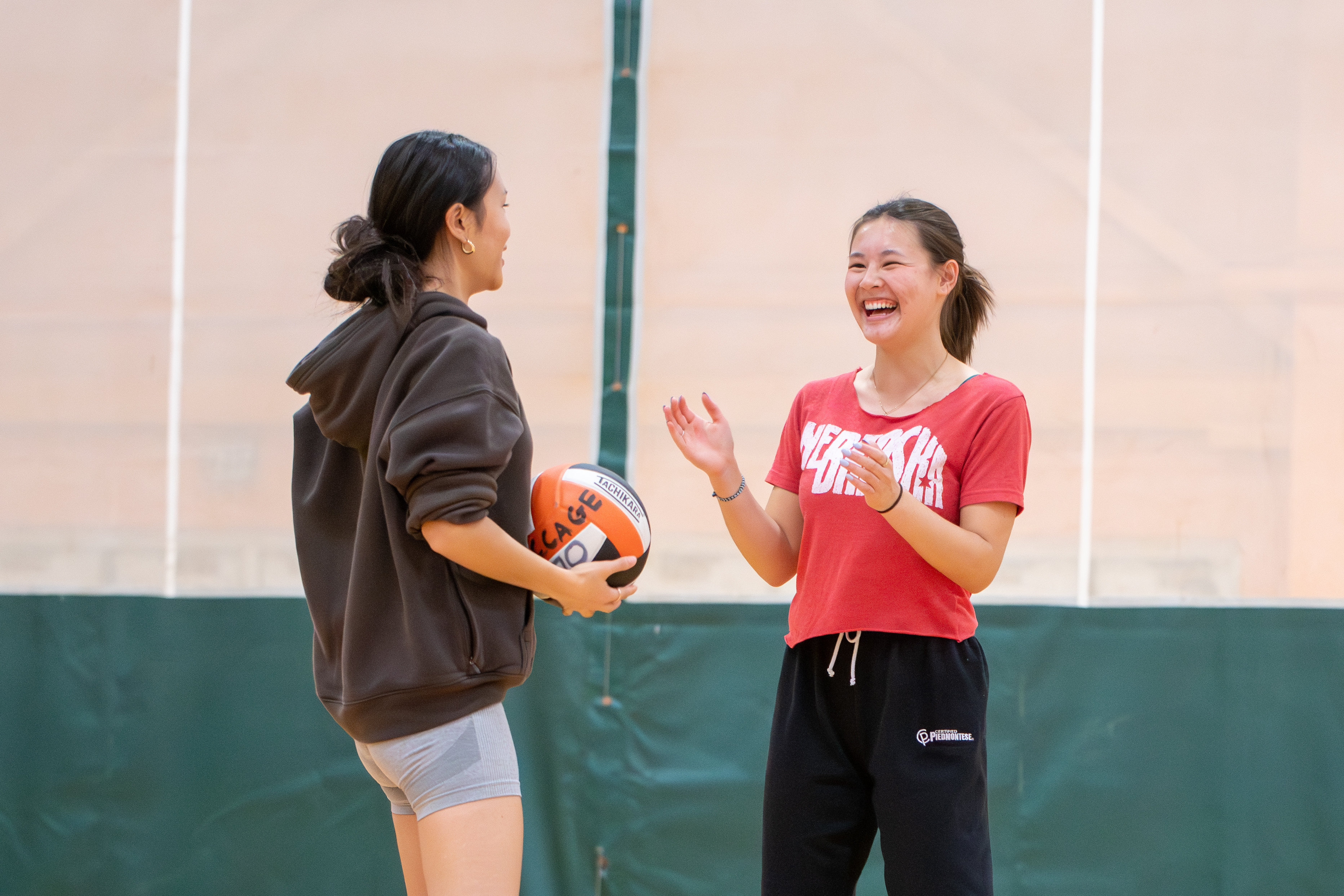 students laughing