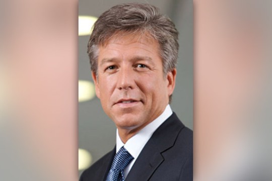 Professor posing for camera