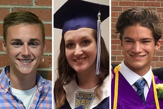 Three award winners' headshots side-by-side.