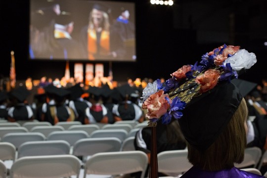 A graduation ceremony.