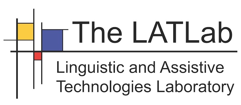 The LatLab logo: Linguistic and Assistive Technologies Laboratory