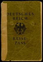Cover.  Deutsches Reich Reise-pass [Will and Hilde Burtin’s German passport], 1933.