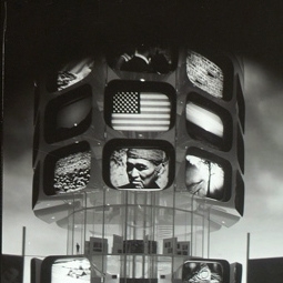 Photograph. Photo tower [model]. Part of 1964 World’s Fair pavilion designed for Eastman Kodak, c.1962. Photographer: Ezra Stoller © Esto.