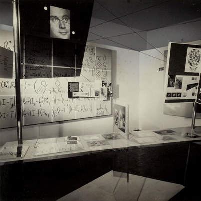 Photograph. Integration exhibit, shown at A-D Gallery, New York City, 1948. Designed by Burtin. Photograph by Ezra Stoller © Esto.