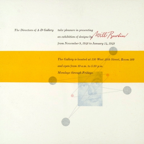 Cover. Integration exhibit booklet, shown at A-D Gallery, New York City, 1948. Designed by Burtin.