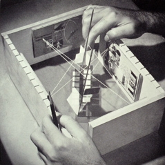 Cover. Integration exhibit booklet, shown at A-D Gallery, New York City, 1948. Designed by Burtin.