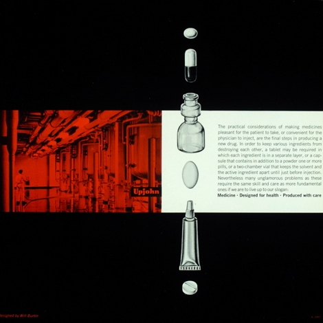Spread, pp.3-4. From Superstition to Science booklet, 1960. Designed by Burtin.