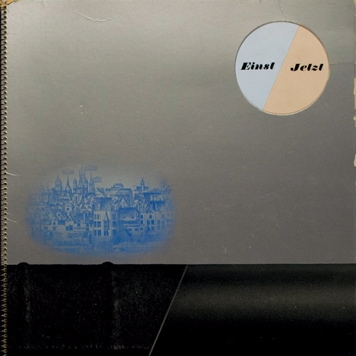 Cover.  Einst Jetzt brochure, 1936.  Designed by Will Burtin.