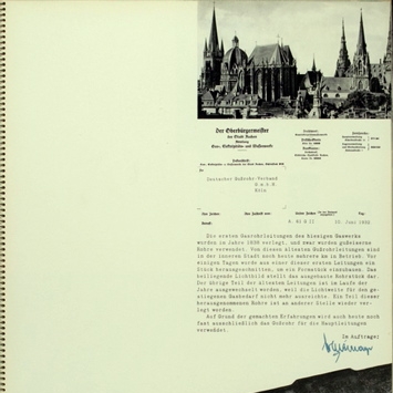 Spread, pp.5. Einst Jetzt brochure, 1936.  Designed by Will Burtin.